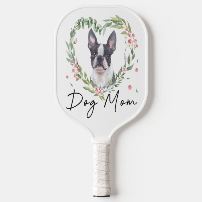 Boston Terrier Padde Pickleball | Cute Itém  Pickleball Paddle (Front)