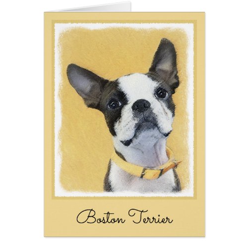 Boston Terrier Painting _ Cute Original Dog Art