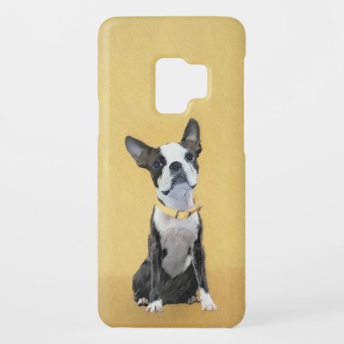 Boston Terrier Painting _ Cute Original Dog Art Case_Mate Samsung Galaxy S9 Case