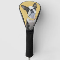 Boston Terrier Painting - Cute Original Dog Art