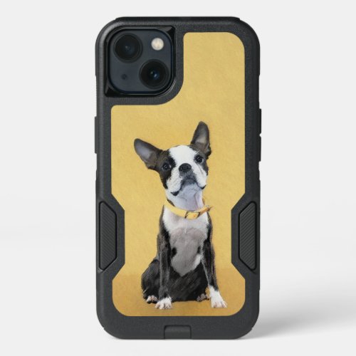 Boston Terrier Painting _ Cute Original Dog Art iPhone 13 Case
