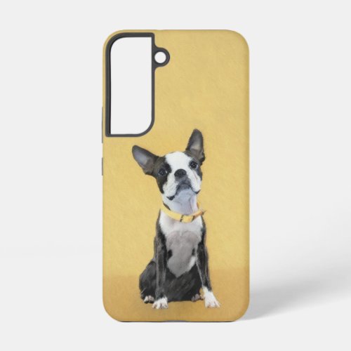 Boston Terrier Painting _ Cute Original Dog Art Samsung Galaxy S22 Case