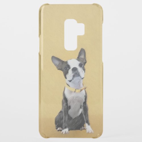 Boston Terrier Painting _ Cute Original Dog Art Uncommon Samsung Galaxy S9 Plus Case