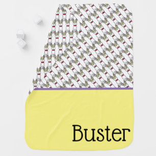 Boston Terrier Personalized Baby Blanket