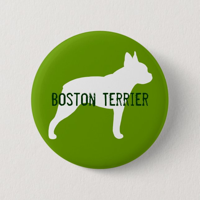 Boston Terrier Pinback Button (Front)