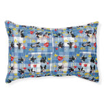 Boston Terrier Plaid Bed Mirabelle at Zazzle