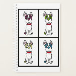 Boston Terrier Planner<br><div class="desc">Boston Terrier Drawing. This is an original drawing that has been scanned and cleaned up for reproduction</div>