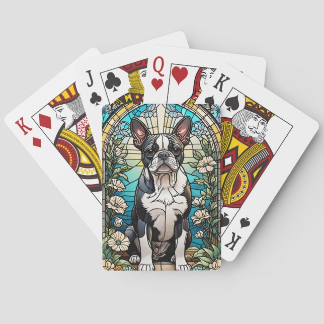 Boston Terrier Playing Cards (Back)