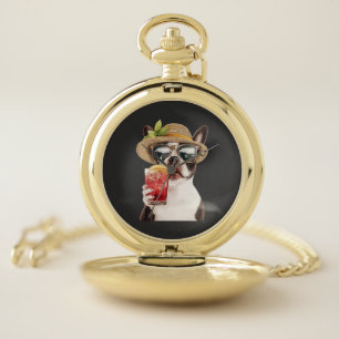 Boston Terrier Pocket Watch