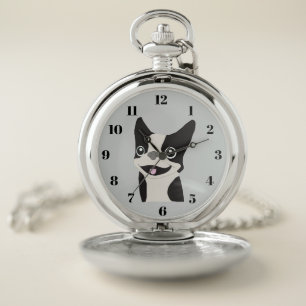 Boston Terrier Pocket Watch