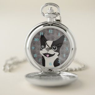 Boston Terrier Pocket Watch