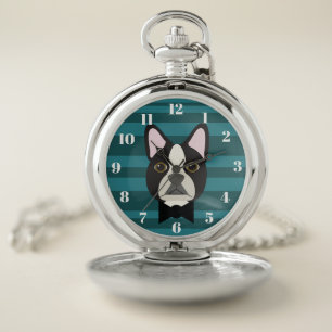 Boston Terrier Pocket Watch