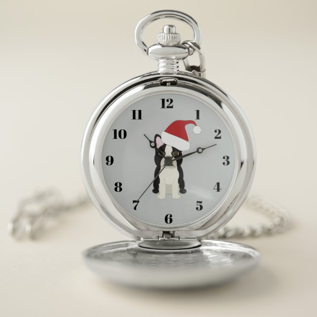 Boston Terrier Pocket Watch (Inside)
