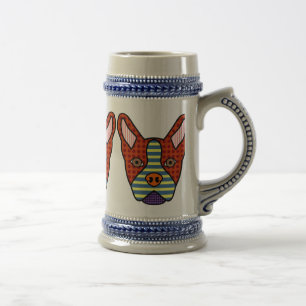 Boston Terrier Pop Art Beer Stein