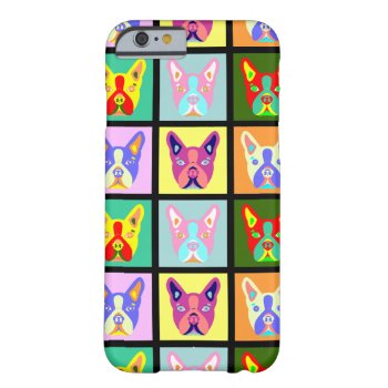 Boston Terrier Pop Art Barely There Iphone 6 Case by funnydog at Zazzle