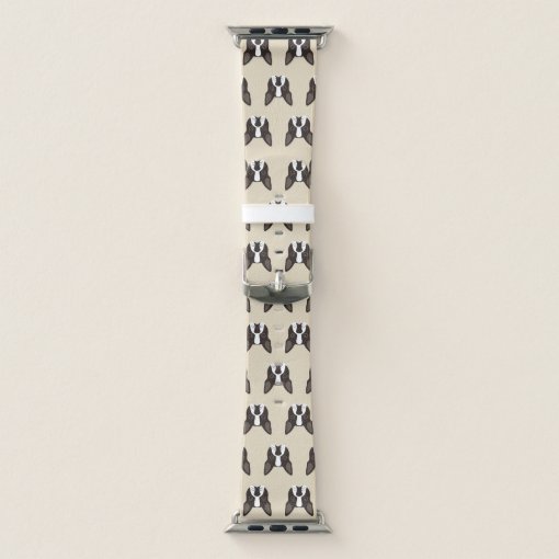 Boston Terrier Puppy Dog Apple Watch Band Zazzle