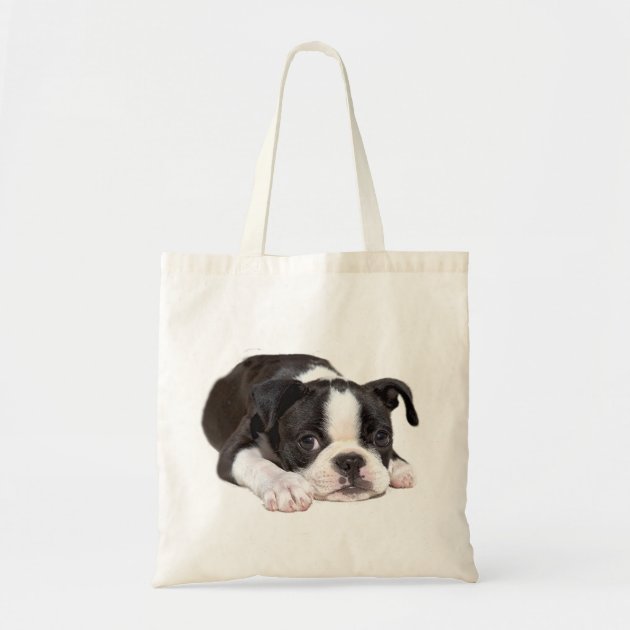 boston terrier tote bag