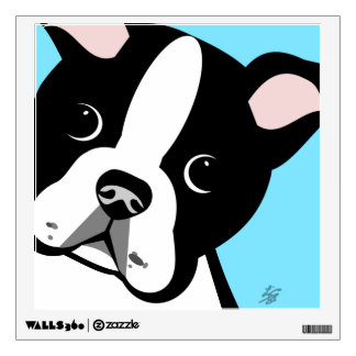 Boston Terrier Puppy Wall Decals