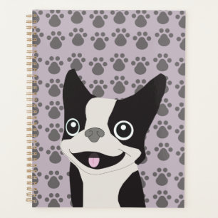 Boston Terrier, Purple lavender Planner