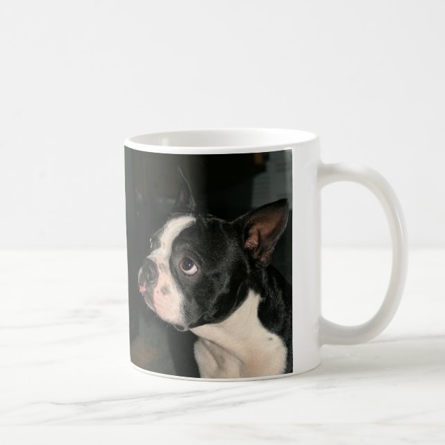 Boston Terrier raspberry  Coffee Mug Cutie (Right)