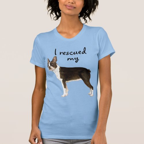 Boston Terrier Rescue T_Shirt