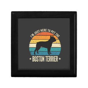 Boston Terrier Retro Dog Lover Graphic_1 Gift Box