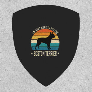 Boston Terrier Retro Dog Lover Graphic_1 Patch