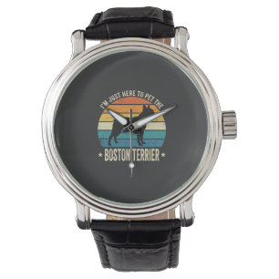 Boston Terrier Retro Dog Lover Graphic_1 Watch