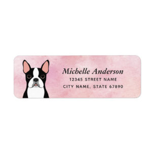 Boston Terrier Return Address Labels