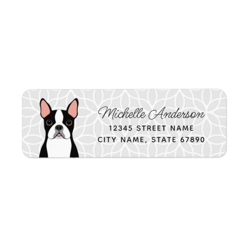 Boston Terrier Return Address Labels