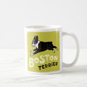 Boston Terrier Running Cool Pet Dog Lover's Coffee Mug