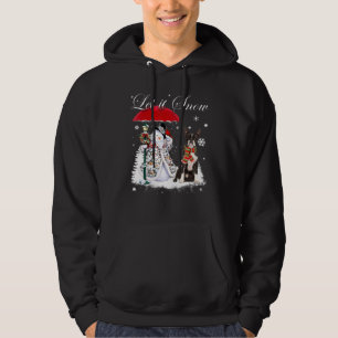 Boston Terrier Santa Dog Christmas Snowman Xmas Pa Hoodie