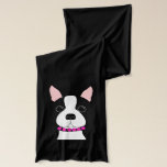 Boston Terrier Scarf<br><div class="desc">Whimsical and cute Boston Terrier Design Scarf</div>