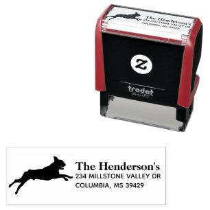 Boston Terrier Self-inking Stamp