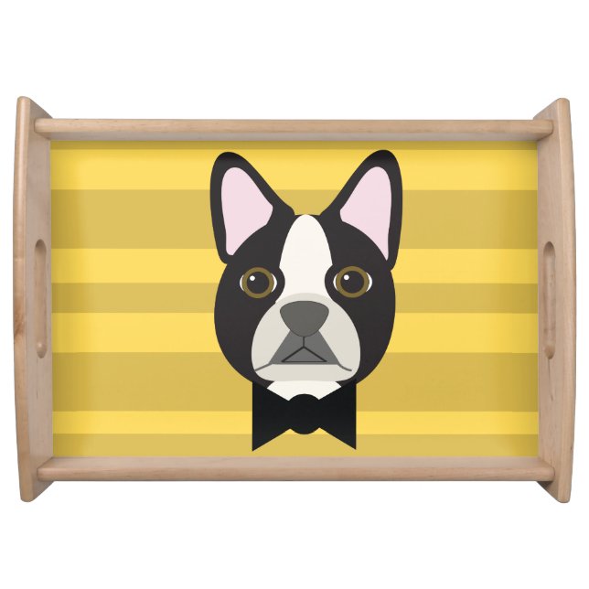 Boston Terrier Serving Tray (Front)
