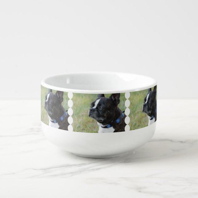 Boston Terrier Soup Mug (Front)