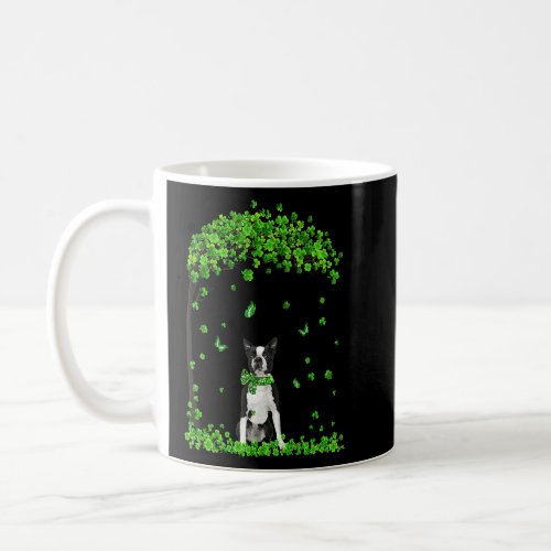 Boston Terrier St Patricks Day  Irish Shamrock Dog Coffee Mug