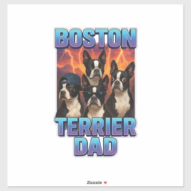 Boston Terrier Sticker (Sheet)