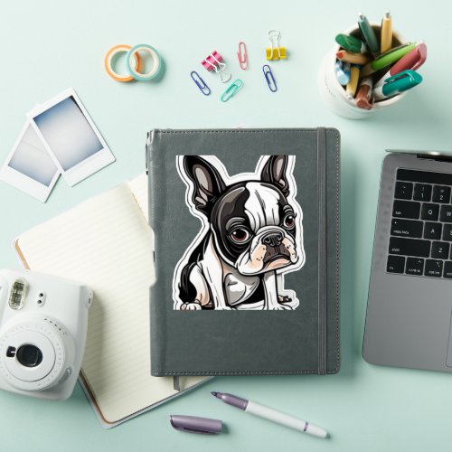 Boston Terrier sticker design