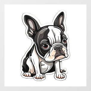 Boston Terrier sticker design