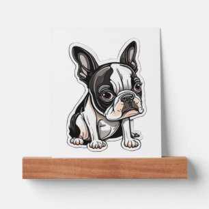 Boston Terrier sticker design Picture Ledge
