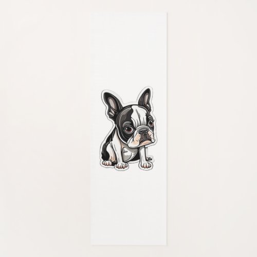 Boston Terrier sticker design Yoga Mat