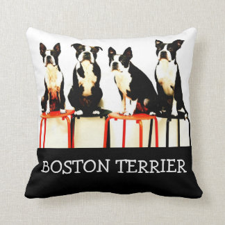 Boston terrier Ⅰ Throw Pillow