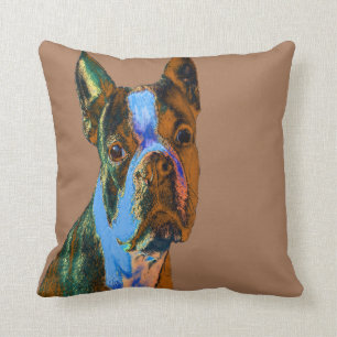 Boston Terrier Throw Pillow
