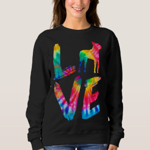 Boston Terrier Tie Dye Love Dog Mom Dad Sweatshirt