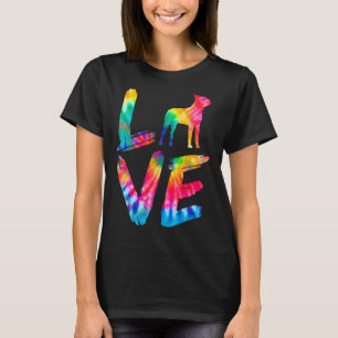 Boston Terrier Tie Dye Love Dog Mom Dad T-Shirt
