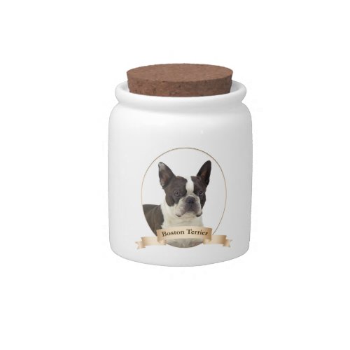 Boston Terrier TreatCandy Jar