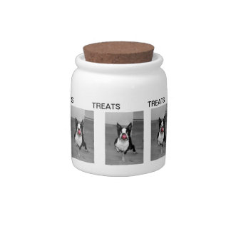BOSTON TERRIER TREAT JAR
