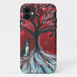 Boston Terrier Tree love iPhone 11 Case