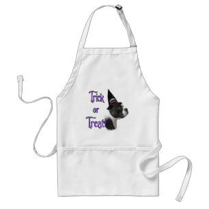 Boston Terrier Trick Adult Apron